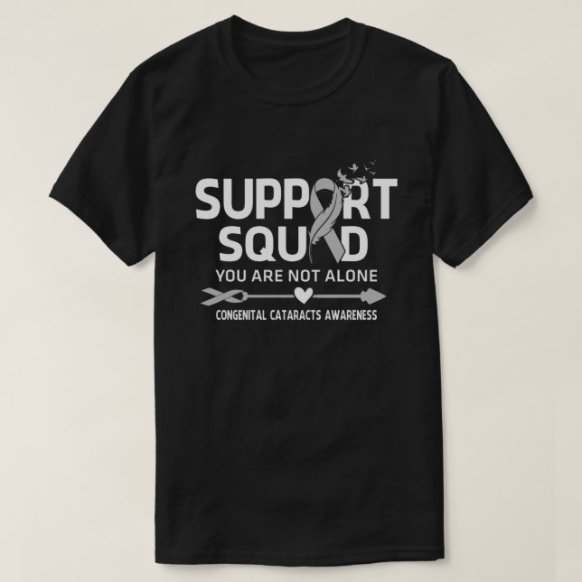 Warrior Support Squad Congenital Cataracts Awarene T-Shirt (Design vorne)