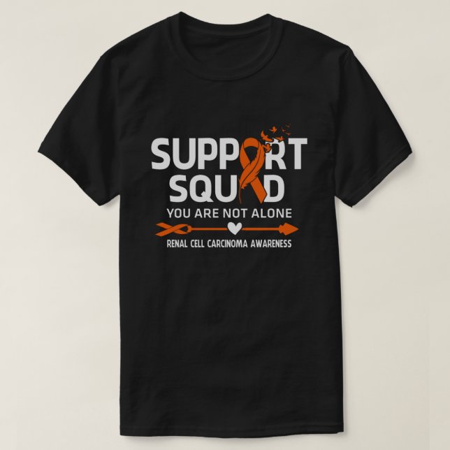 Warrior Support Squad Nierenzellkarzinom Awarene T-Shirt (Design vorne)