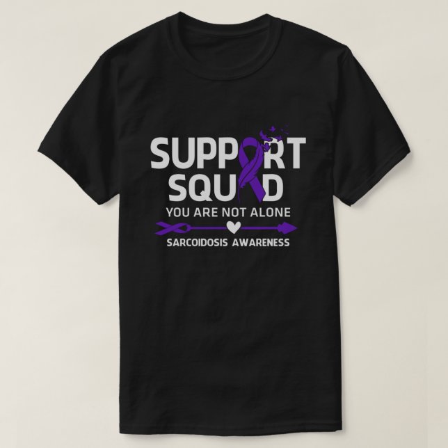 Warrior Support Squad Sarcoidose Bewusstsein Fethe T-Shirt (Design vorne)