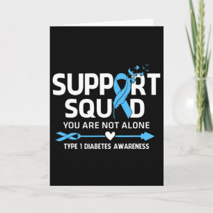 Warrior Support Squad Typ-1-Diabetes-Bewusstsein F Karte