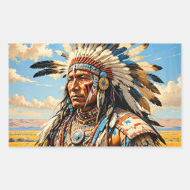 WARRIOREN 10 RECHTECKIGER AUFKLEBER