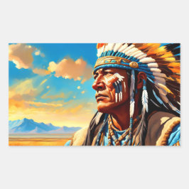 WARRIOREN 6 RECHTECKIGER AUFKLEBER