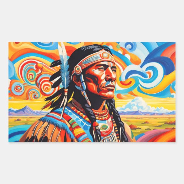 WARRIOREN 7 RECHTECKIGER AUFKLEBER (Vorderseite)