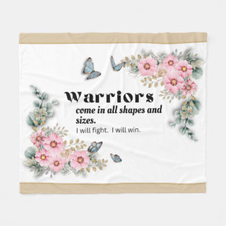 Warriors Fleece Blanket - Krebsbewusstsein