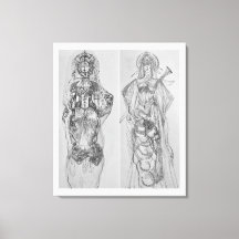 Warriors handgezeichnete Illustrationsmauer