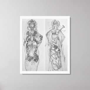 Warriors handgezeichnete Illustrationsmauer Leinwanddruck