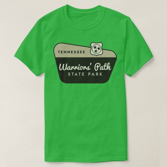 Warriors Path Staat Park Tennessee Willkommenszeic T-Shirt (Design vorne)