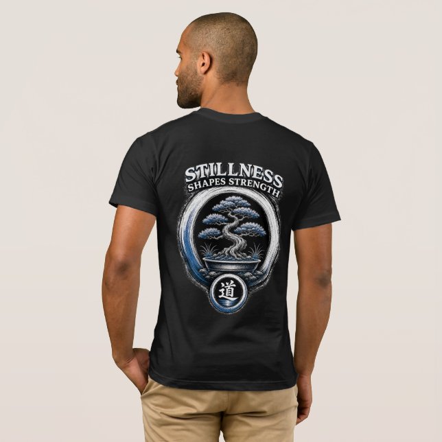 Warrior's Path Stillness Shapes Strength T-Shirt (Schwarz voll)