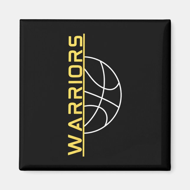 Warriors Sketll Sketch Player Sketch Sport Magnet (Vorne)
