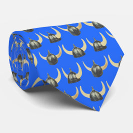 Warriors Vikings Helmet Mascot Football Necktie Krawatte