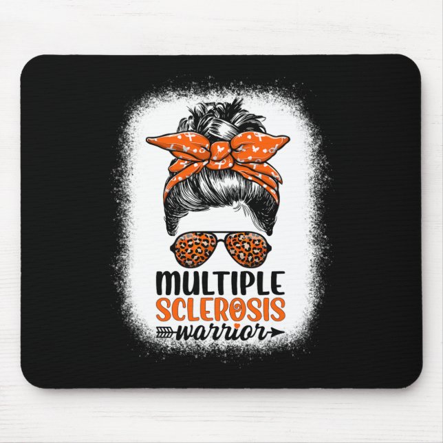 Warriy Messy Bun - Multiple Sklerose Awareness Mousepad (Vorne)