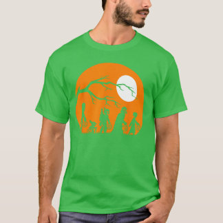 Wars Süßes oder Saures Halloween Silhouette T-Shirt