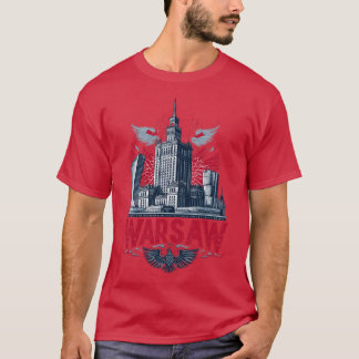 Warsaw Palace of Culture Adler Design friend famil T-Shirt