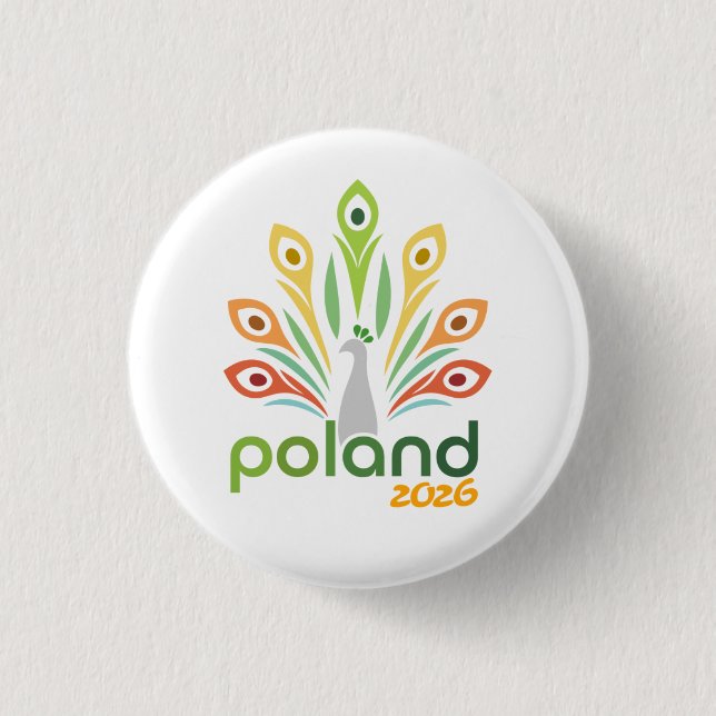Warsaw Poland 2026 International Convention Pin Button (Vorderseite)
