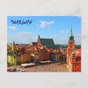 Warsaw Postcard Postkarte