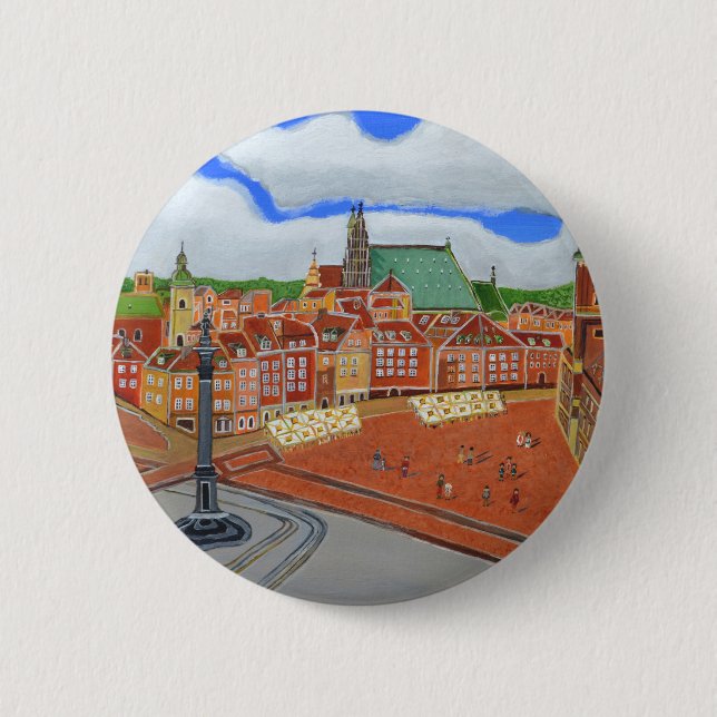 Warschau-Altstadt Button (Vorderseite)