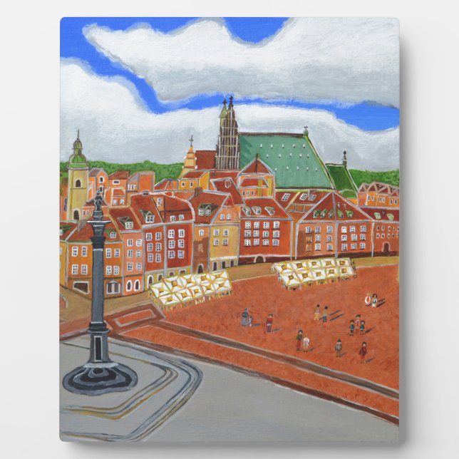 Warschau-Altstadt Fotoplatte (Vorderseite)