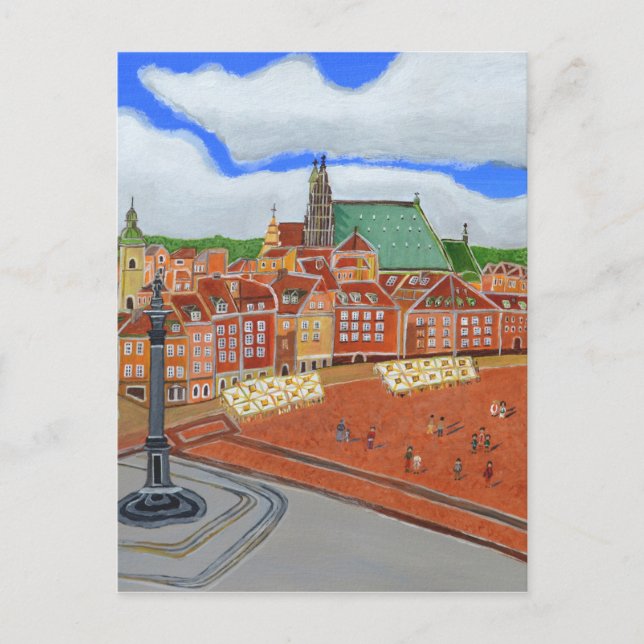 Warschau-Altstadt Postkarte (Vorderseite)