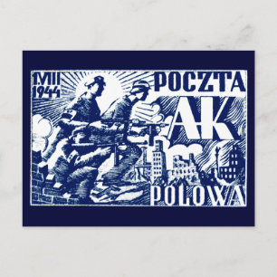 Warschau-Aufstieg 1944 Postkarte