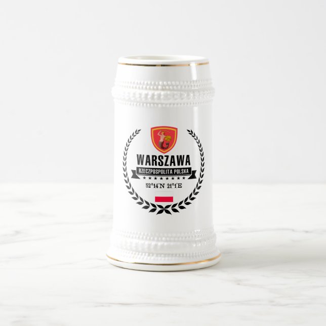 Warschau Bierglas (Mittel)