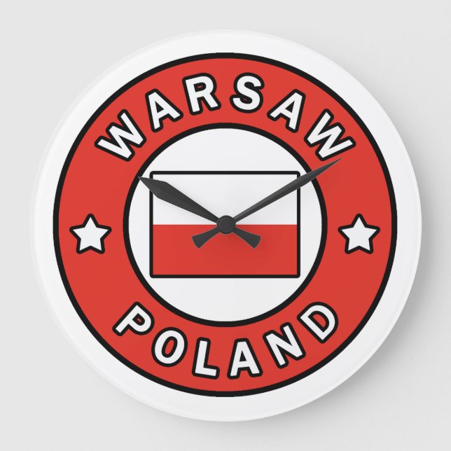 Warschau Große Wanduhr (Vorderseite)