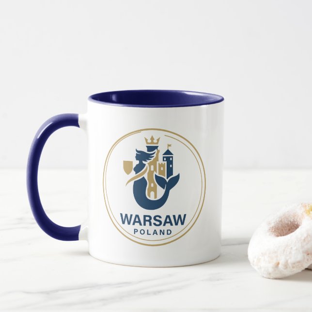 Warschau Polen Europa Tasse (Mit Donut)