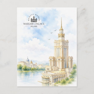 Warschau, Polen Palast der Kultur und Wissenscha Postkarte