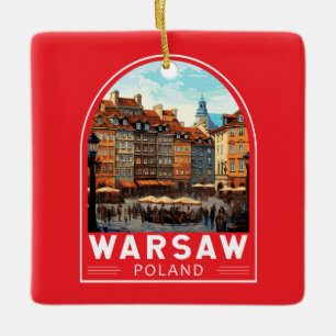 Warschau Polen Reise Kunst Vintage Keramikornament