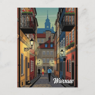 Warschau Polen Reise Postkarte
