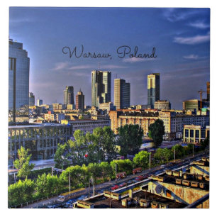 Warschau, Polen Stadtbild Fliese