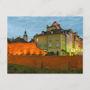 Warschau Polen Stadtmauern Postkarte