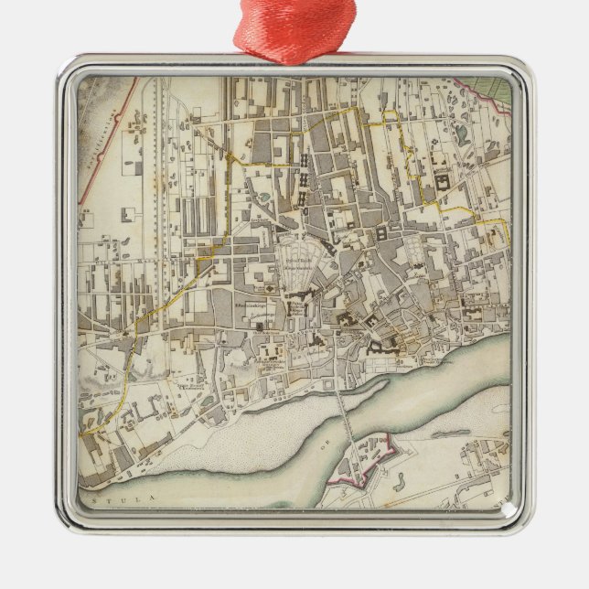 Warschau Warschau Silbernes Ornament (Vorne)