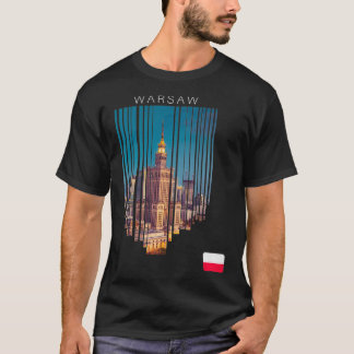 Warschauer Polen Flaggenpullover T-Shirt