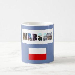 Warschauer Polnische Flagge Kaffeetasse
