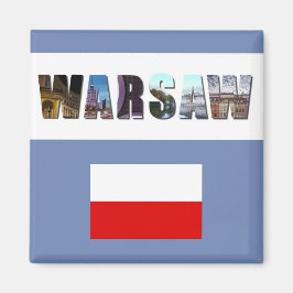 Warschauer Polnische Flagge Magnet