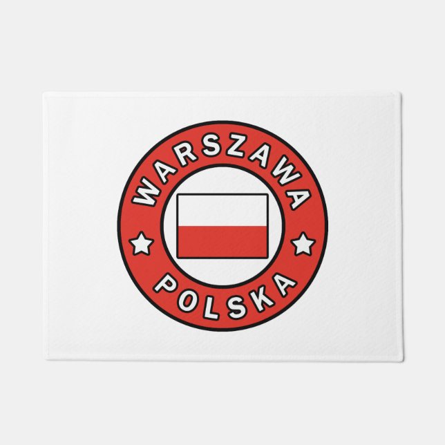 Warszawa Polska Fußmatte (Vorderseite)