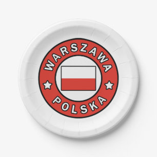 Warszawa Polska Pappteller