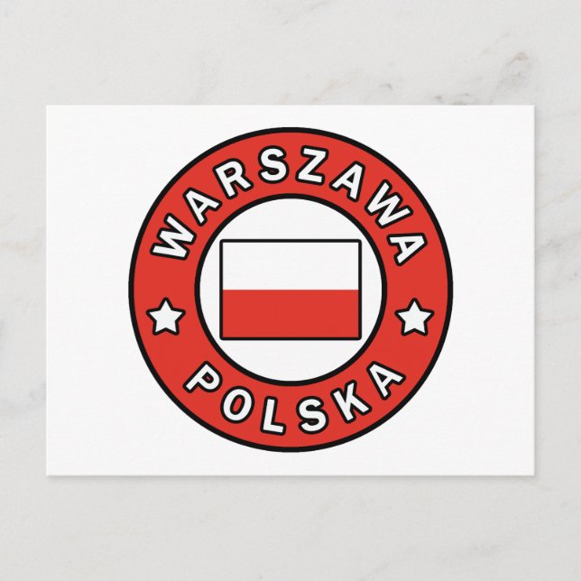 Warszawa Polska Postkarte (Vorderseite)