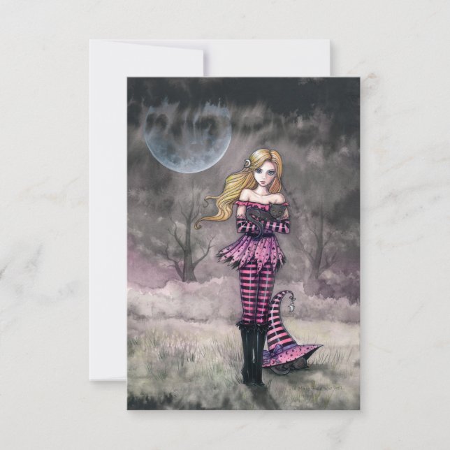 Wart für dich um Mitternacht Karte (Vorderseite)