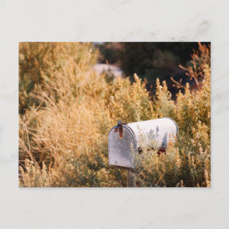 Wart für die Post. Postkarte