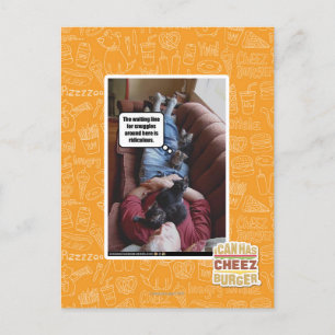 Wart für Schnecken Postkarte