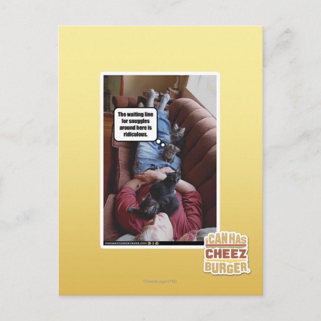 Wart für Schnecken Postkarte (Vorderseite)