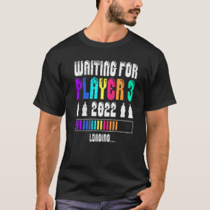 Wart für Spieler 3 Schwangerschaft Mama 2022 Mutte T-Shirt