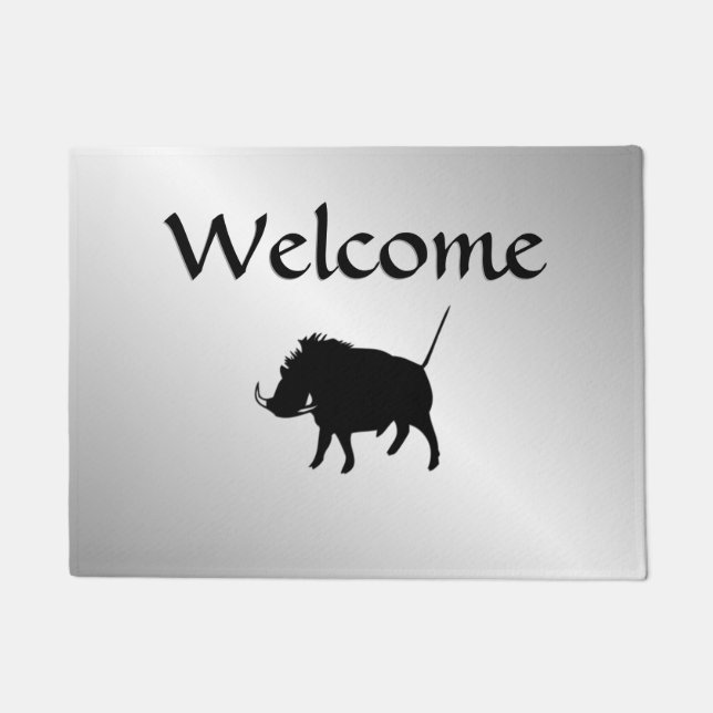 Wart Hog Silver Fußmatte (Vorderseite)