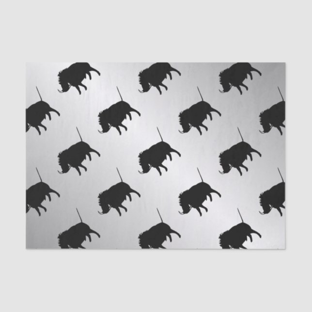 Wart Hog Silver Seidenpapier (Vorderseite)