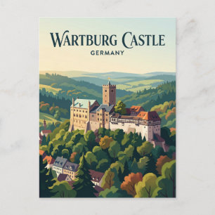 Wartburg Deutschland Postkarte