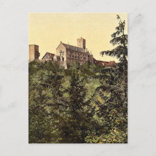 Wartburg, von der Eisenach Burg, Thüringen, Deutsc Postkarte