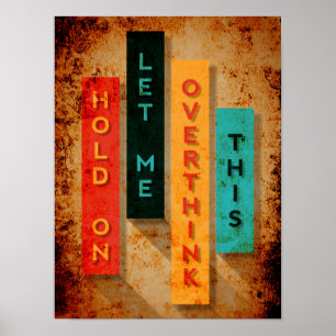 Warte auf Lass überdenken Sie diese Typografie lus Poster