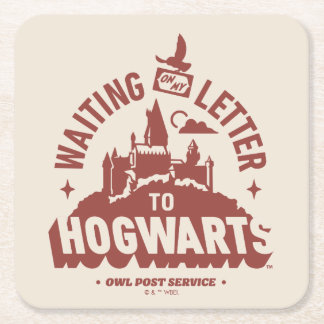 Warte auf meinen Brief von HOGWARTS™ Rechteckiger Pappuntersetzer