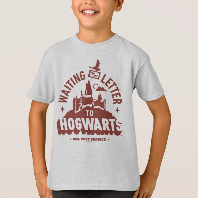 Warte auf meinen Brief von HOGWARTS™ T-Shirt (Vorderseite)